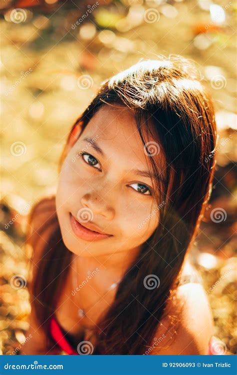 natural portrait asian girl smiling native asian beauty stock image image of fresh active