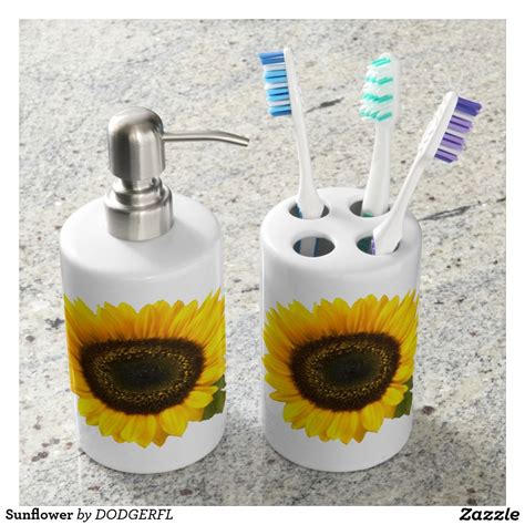 Rona carries the best accessory sets to help you with your bathroom projects: Sunflower Bath Set | Soap dispenser, Bath accessories set ...
