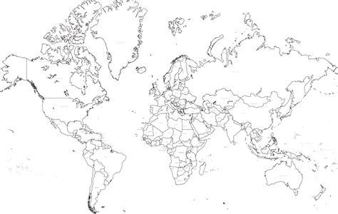 World Map Outline Map Outline World Map