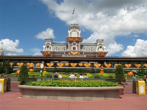 Magic Kingdom Entrance Decorated For Halloween Favorite Places
