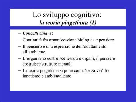 Psicologia Dello Svilupposviluppo Cognitivo