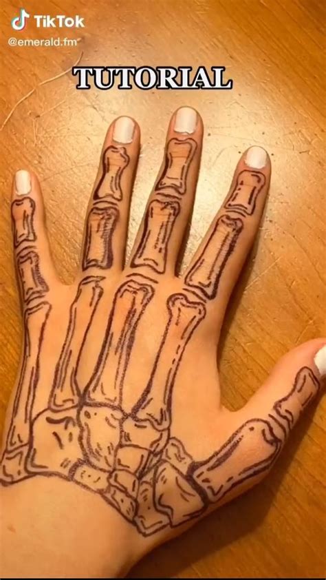 Skeleton Hand Tattoo Art Tutorial Tattoo Lovers Tattoo Art Pinterest