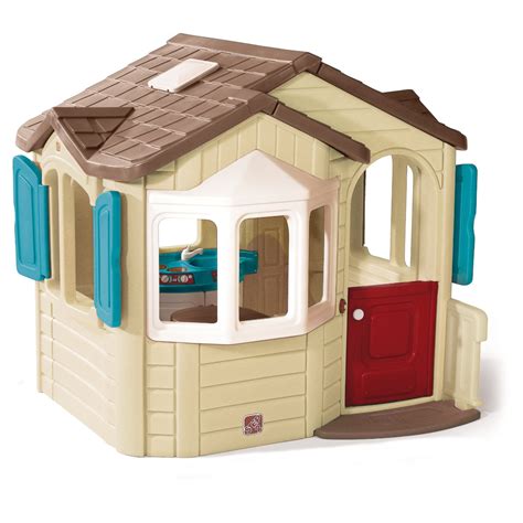 Outdoor Playhouse With Kitchen Inside