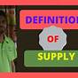 What Is The Correct Definition Of Supply