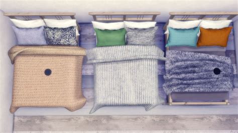 Sims 4 Ccs The Best Blankets And Pillows By Rachels Sim Stuff