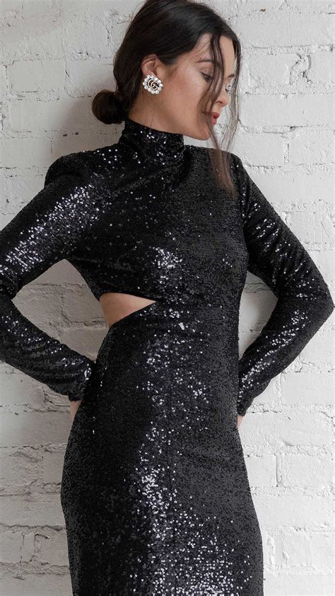 Black Sequin Dress Outfit Ideas Dresses Images 2022