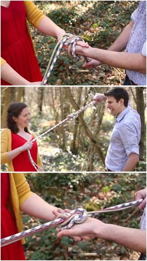 Three Frames Of A Couple A Brunette Caucasian Male Presenting Figure