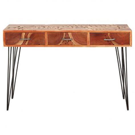 Nandri Acacia Wood Console Table Modern Furniture Console Tables