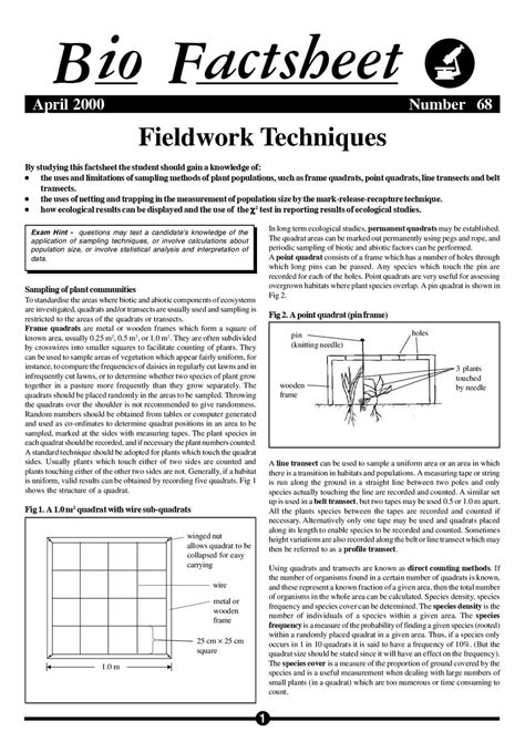 Fieldwork Techniques Curriculum Press
