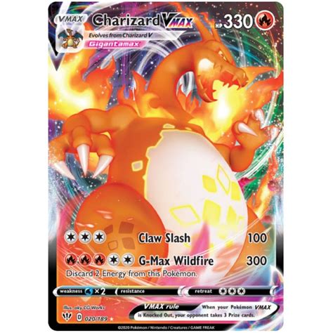Charizard Vmax 020189 Ultra Rare Pokemon Card Darkness Ablaze