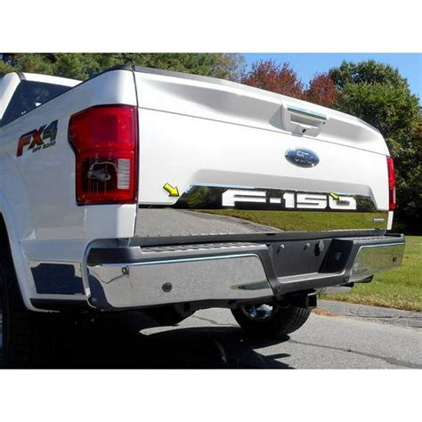 Qaa 2018 2020 Ford F 150 2 Piece Stainless Tailgate Accent Trim With