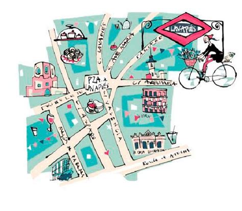 La Ruta De Lavapiés Álbumes Mapas Ilustrados