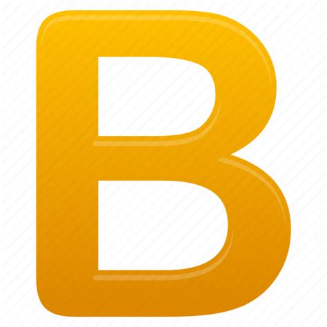 B Letter Letters Yellow Icon