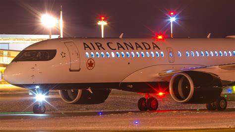 Air Canadas First A220 300 Visited Us In Calgary Last Night R