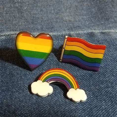 Rainbow Pride Pin Lgbt Pin Lgbtq T Pride Pin Rainbow Pin Etsy