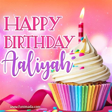 Happy Birthday Aaliyah Lovely Animated 