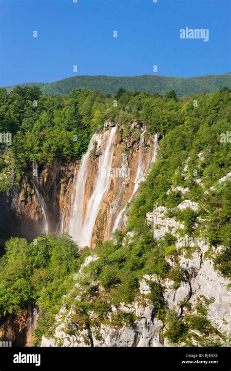 Wasserfall Veliki Slap Nationalpark Plitvicer Seen Unesco