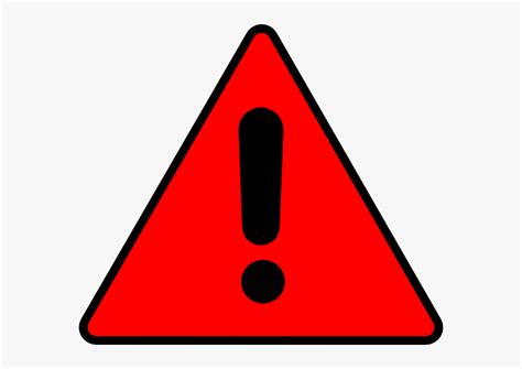 Red Warning Triangle Warning Clipart Hd Png Download Kindpng