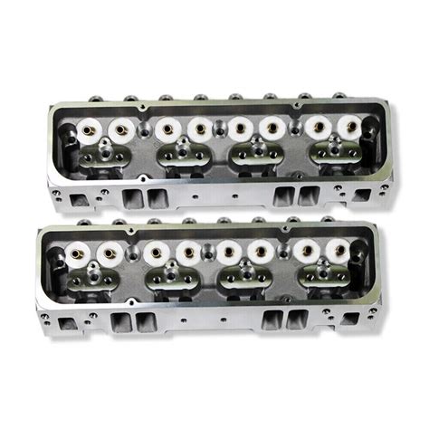 Sbc Chevy 350 400 Aluminum Bare Cylinder Head 205cc64cc Angle Plug 1