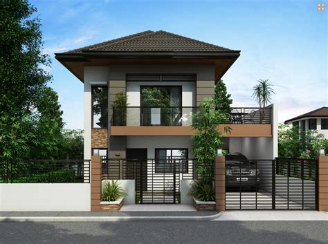 2 Storey Modern Small Houses With Gate Of Philippines
