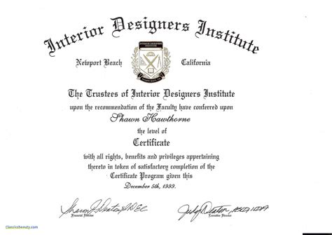 What Is A Certificate Course In Interior Design Excel Interior Design