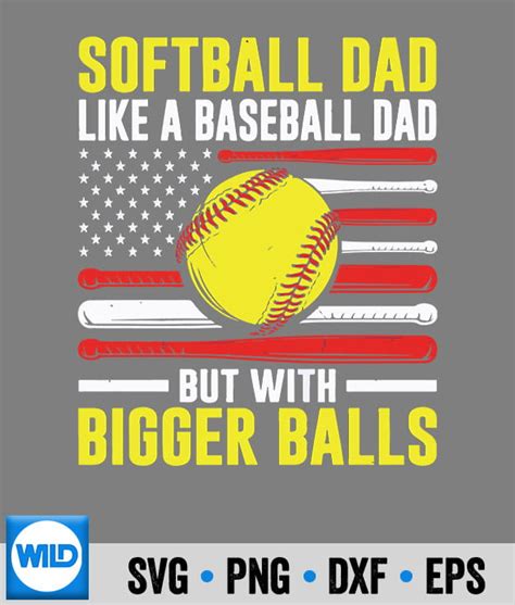 Softball Svg Definition Softball Dad Like A Baseball Dad Svg Cut File