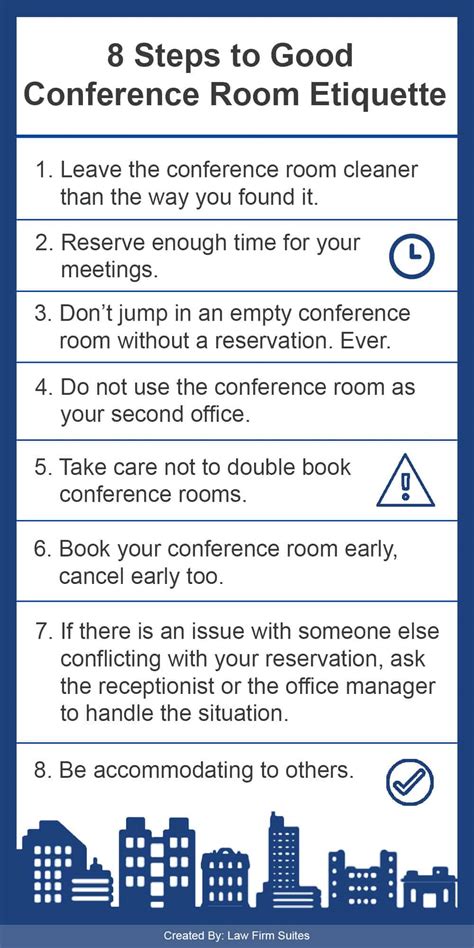 8 Steps To Good Conference Room Etiquette Law Firm Suites