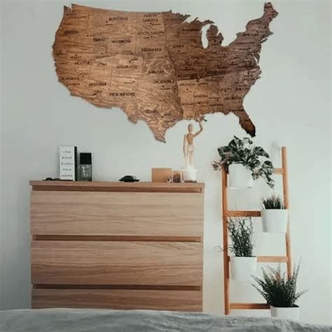 Wooden Usa Map Wall Art Best Us Map Wall Decor In 2021