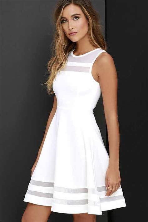 37 Looks Con Vestidos Blancos De Moda Que Te Encantarán 2020