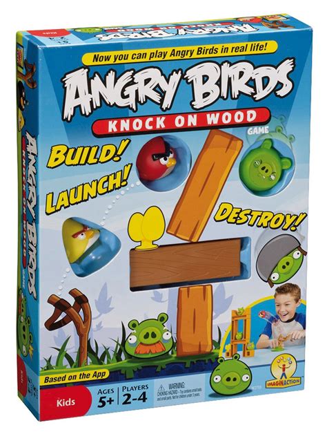 Buy Angry Birds Mattel W2793 Angry Birds Knock On Wood Game Online At
