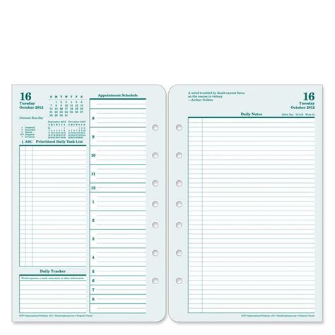 20 Franklin Covey Daily Planner Template Simple Template Design In