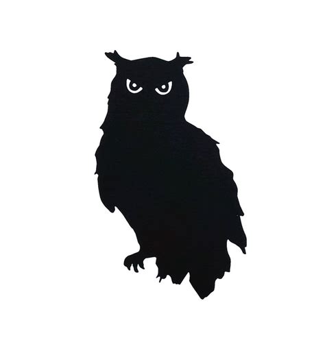 Owl Vinyl Decal Halloween Owl Spooky Owl Sticker Etsy