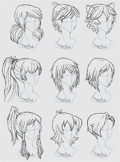 How To Draw Anime Hair Step By Step With Pictures For Beginners And