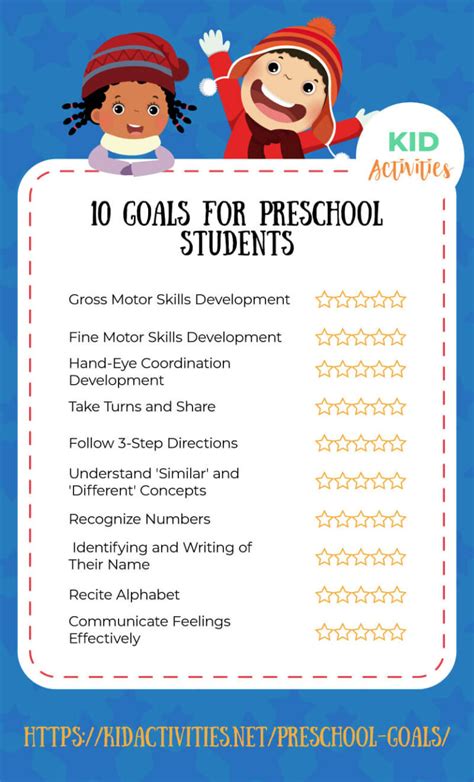 18 Preschool Goals Teachers Should Focus On Kid Activities