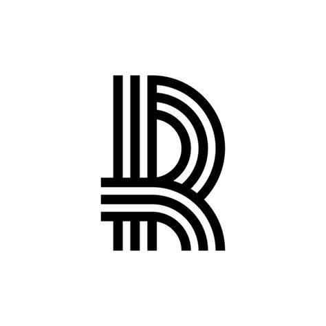 Premium Vector Modern Letter R Monogram Logo Design