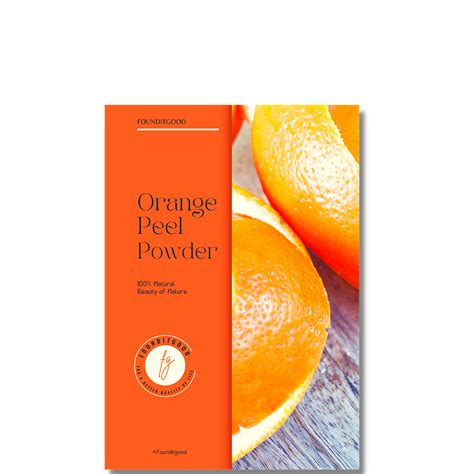 Orange Peel Powder 100 Natural Traditional Skin Care Founditgood