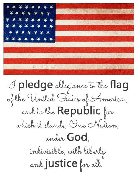 The pledge of allegiance of the united states is an expression of allegiance to the flag of the united states and the republic of the united states of america. Pledge of Allegiance Printable