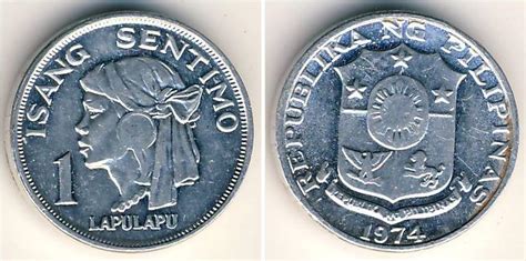 Coin Values 1 Centimo 1970 Philippines Aluminium Prices And Values Km 196