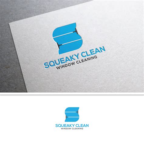 Logo Design For Squeaky Clean Window Cleaning By Fud Design 24679488