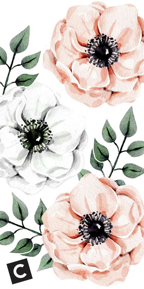 Floral Lock Screen In 2020 Floral Wallpaper Iphone Floral Wallpaper