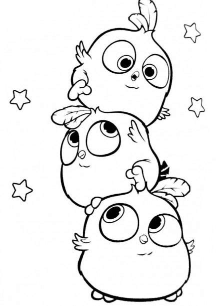 Angry Birds Hatchlings The Blues Coloring Page By Angrybirdstiff Cute