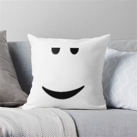 Roblox Chill Face Throw Pillow By Ivarkorr Redbubble