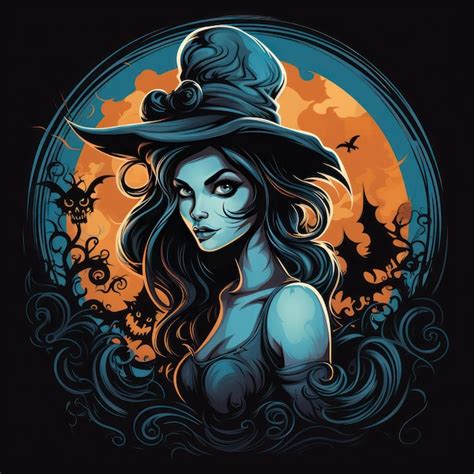 Premium Ai Image Halloween Witch Illustration