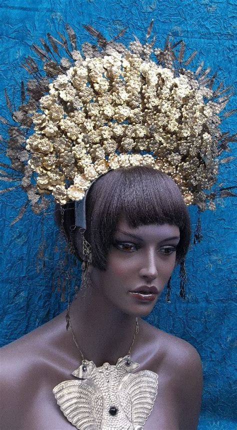 Vintage Tiara Indonesian Sumatra Wedding Crown Headdress Comb Hair Accessory Vintage Tiara