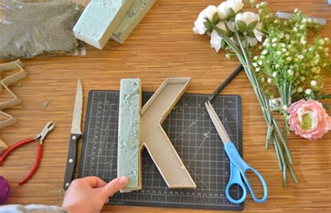 Letter wall decor metal decorative letters create an industrial chic and rustic look with indoor or outdoor decor. DIY Monogram Floral Letter Wall Art - Factory Direct Craft Blog