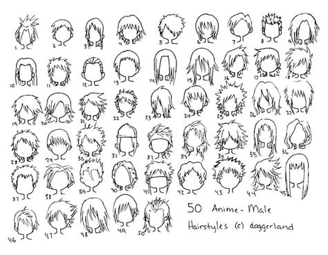 Anime Male Hair Styles By Totamikun On Deviantart Anime Boy Hair