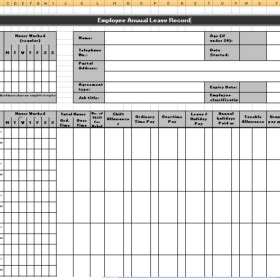 All such approved annual leave forms should then be managed and this template is in fixed field format. Employee Annual Leave Record Sheet Templates | 7+ Free ...