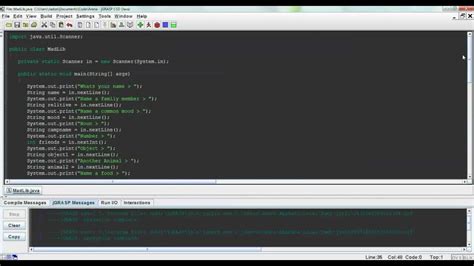 Java Tutorial 1 Making A Madlib Part 1 Youtube