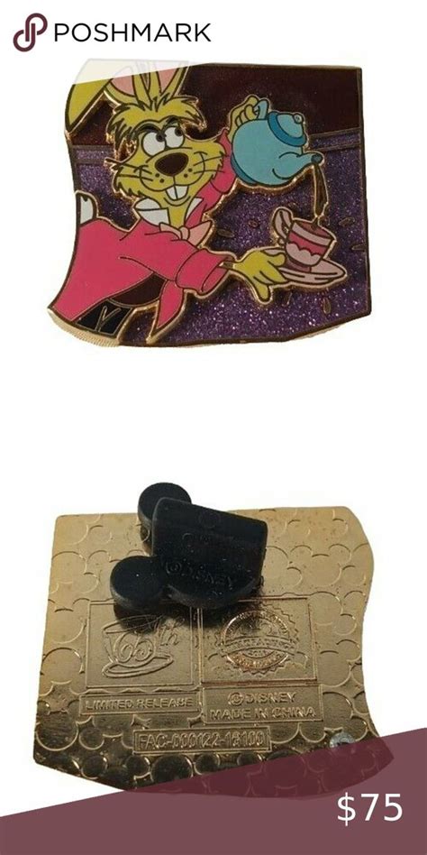 65th Anniversary Alice Wonderland Tea Cup Puzzle Disney Pin 116888