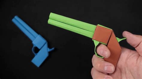 How To Make A Paper Gun Youtube